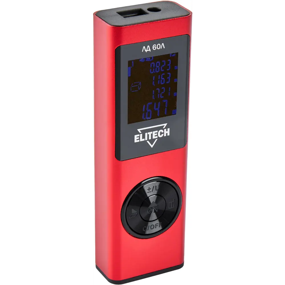 Лазерный дальномер Elitech ЛД 60Л для точных измерений до 60 м 89425346 STLM-1571326