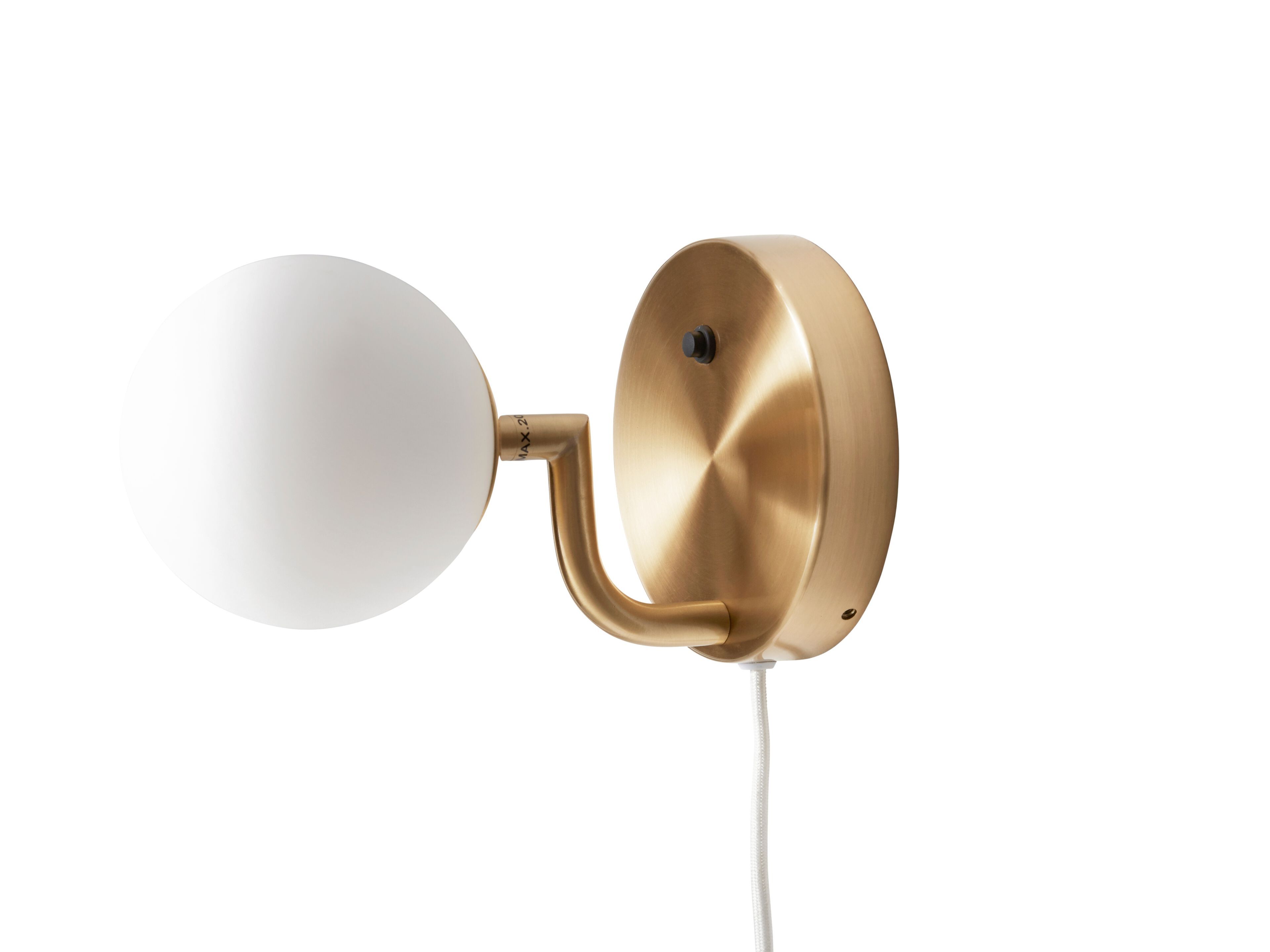 Настенный светильник из металла и опалового стекла Pholc Mobil ARCH-00145352