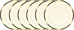 10667284 Lenox Набор из 6 тарелок обеденных Lenox "Подлинные ценности" 27см Фарфор костяной