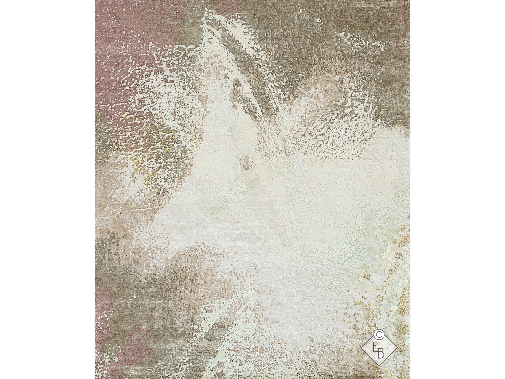 Прямоугольный ковер из бамбукового шелка и шерсти Edition Bougainville Inspiration ARCH-00143115 - Вид №1