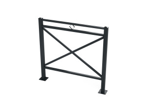 Фиксированный столб из оцинкованной стали