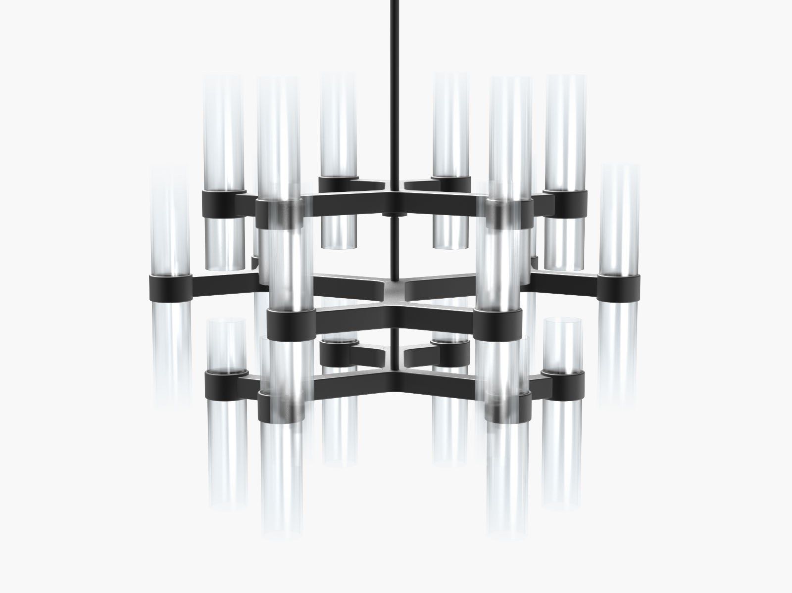 Светодиодный потолочный светильник ручной работы из ледяного стекла Cameron Design House Branch ARCH-00082557 - Вид №3