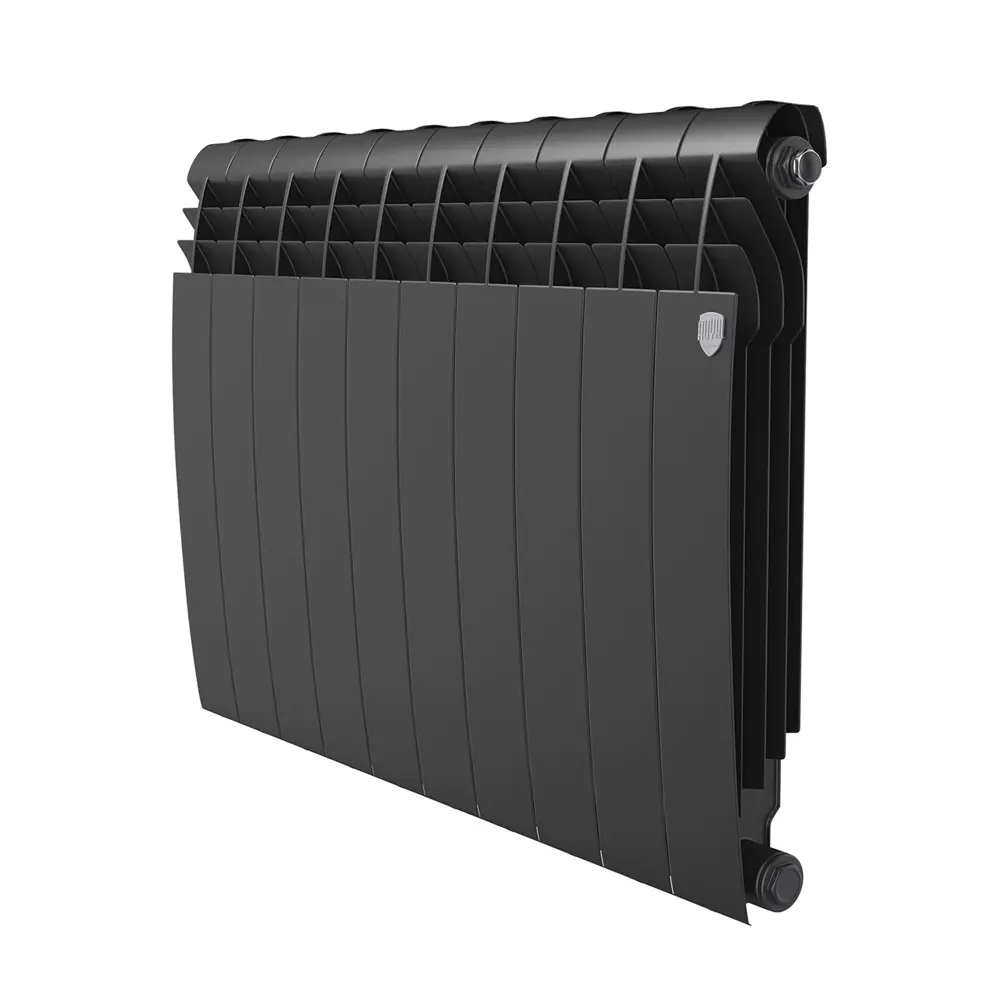 Royal Thermo BiLiner B 500 — биметаллический радиатор черный, 10 секций 89426233 STLM-1578141