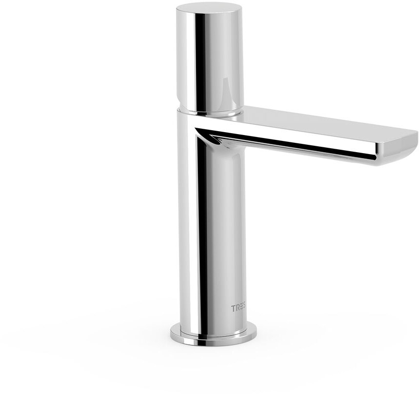 МАКСИМАЛЬНЫЙ смеситель с одной ручкой для умывальника с автоматическим сливом.-06110302D TRES