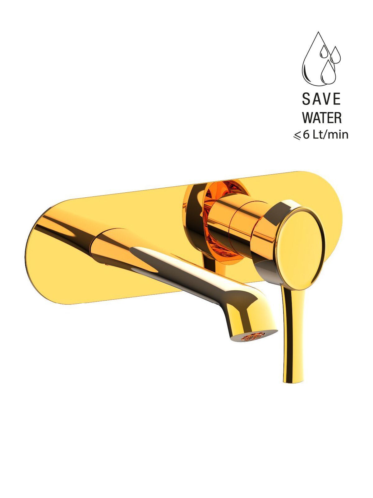 Настенный смеситель для раковины с пластиной Rubinetterie Frattini Delizia ARCH-00148927 - Вид №1