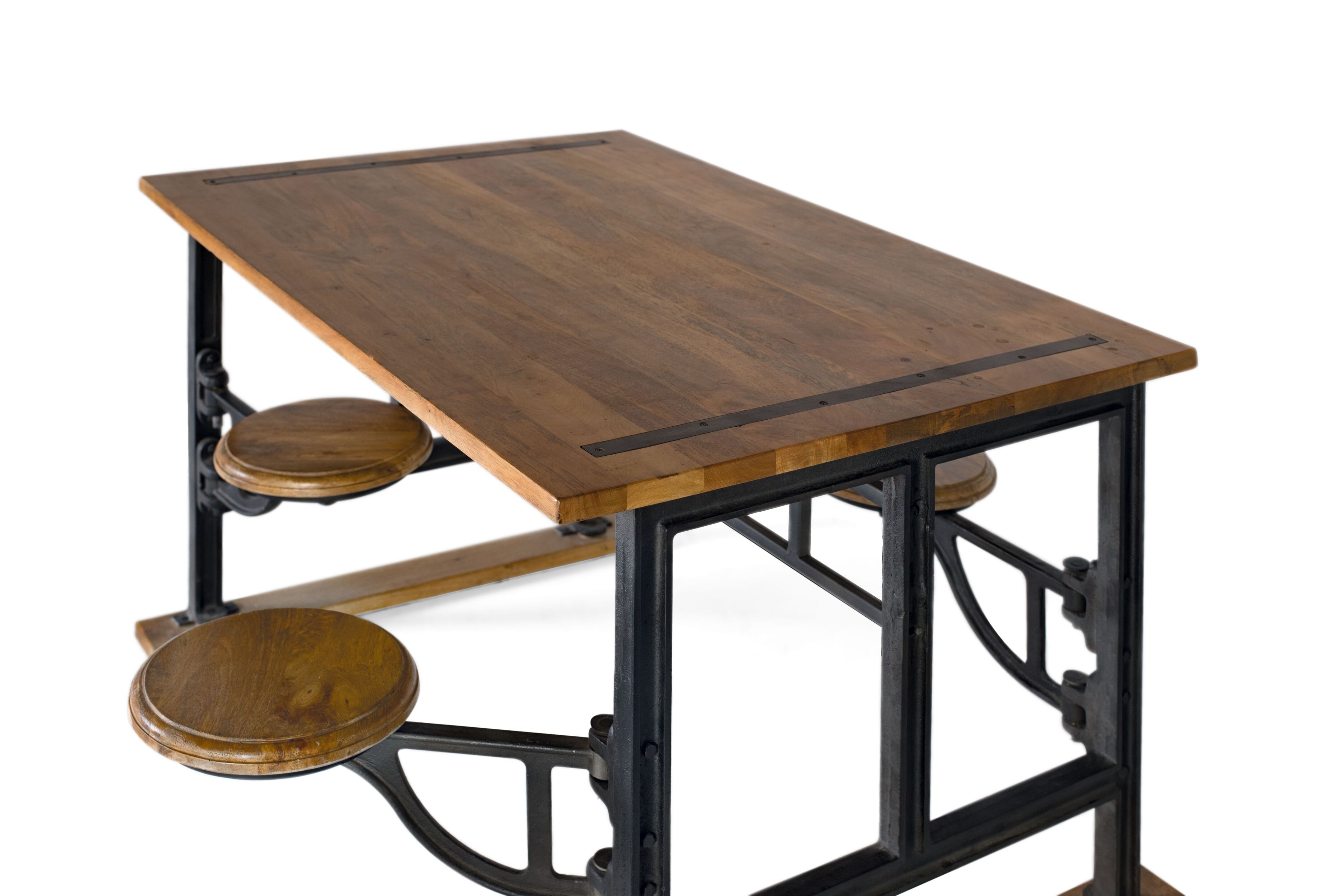 Прямоугольный стол из манго с табуретами Giner y Colomer 1832 ARCH-00120562 - Вид №2