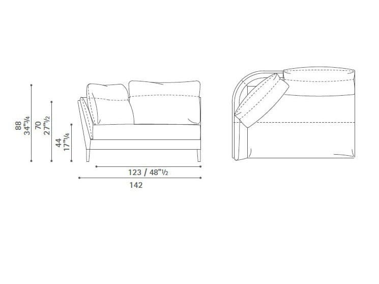 Модульный диван Poltrona Frau коллекция - диваны и кресла ARCH-00016309 - Вид №3