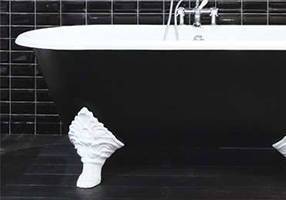 Gentry Home Bexley Cast iron bathtubs with feet Цветочный хром GH101998  - Вид №1
