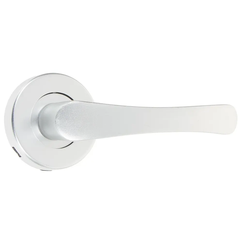 Ручки дверные на розетке E 016-S алюминий анодированное покрытие цвет хром EDSON STLM-2031961