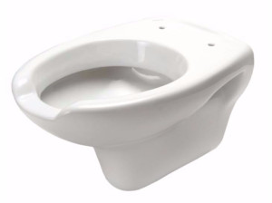 Подвесной туалет в витрине