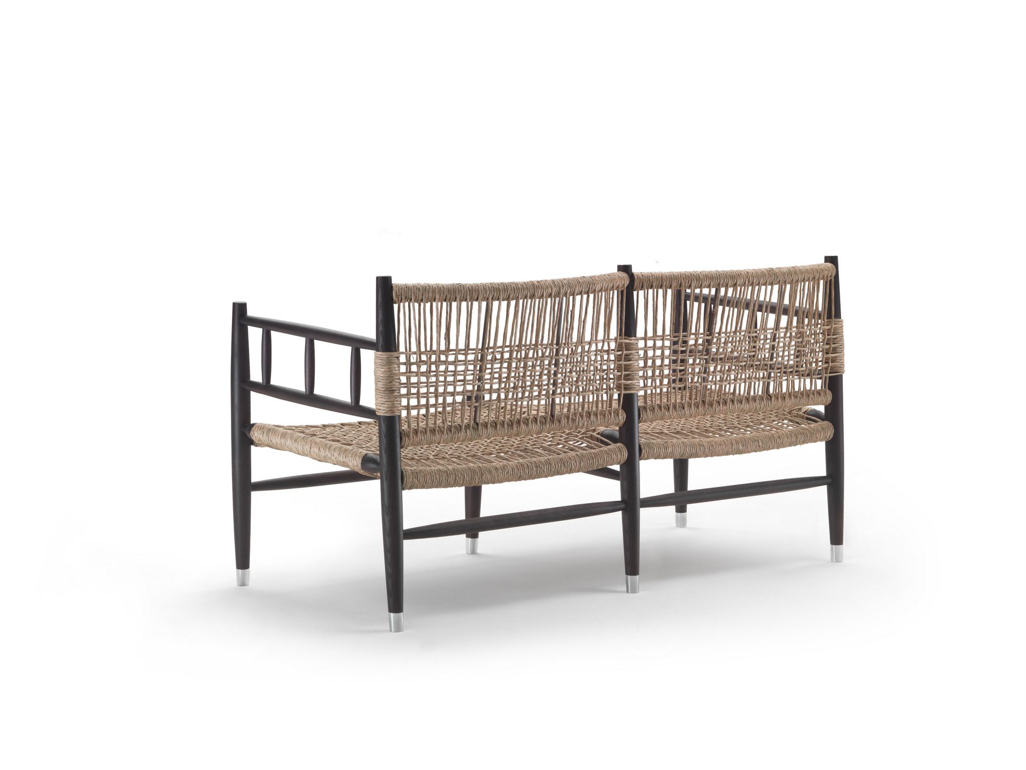 Диван из массива дерева и речной соломы Flexform ли ARCH-00148820 - Вид №2