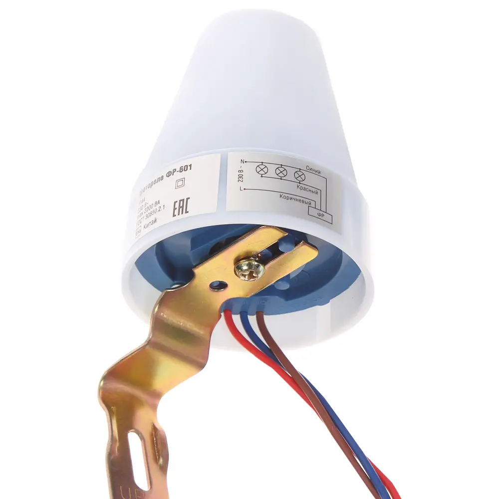 Фотореле ФР 601, 2200 Вт, пластик, цвет серый, IP44 Santreyd STLM-2103002 - Вид №2