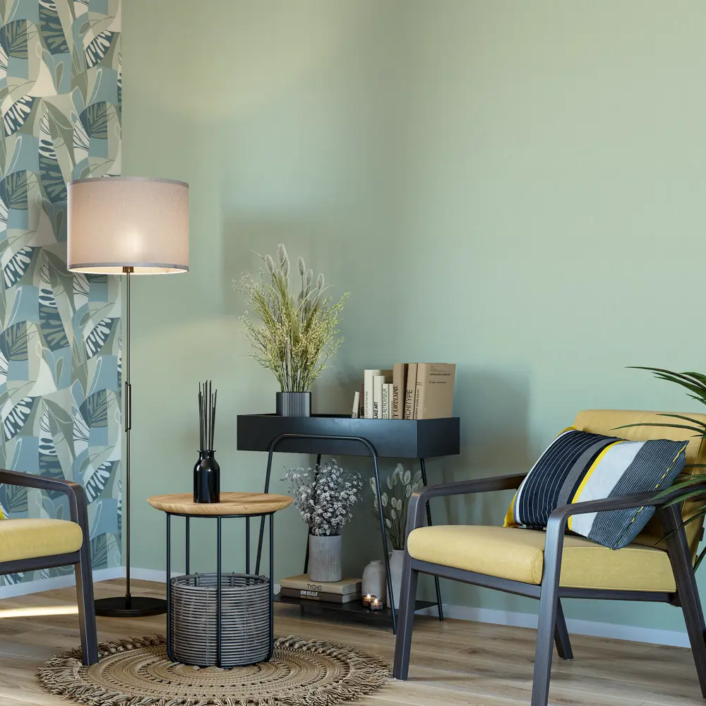 Обои флизелиновые Palitra Life Poezia зеленые 1.06 м PL72633-76 STLM-2009109 - Вид №5