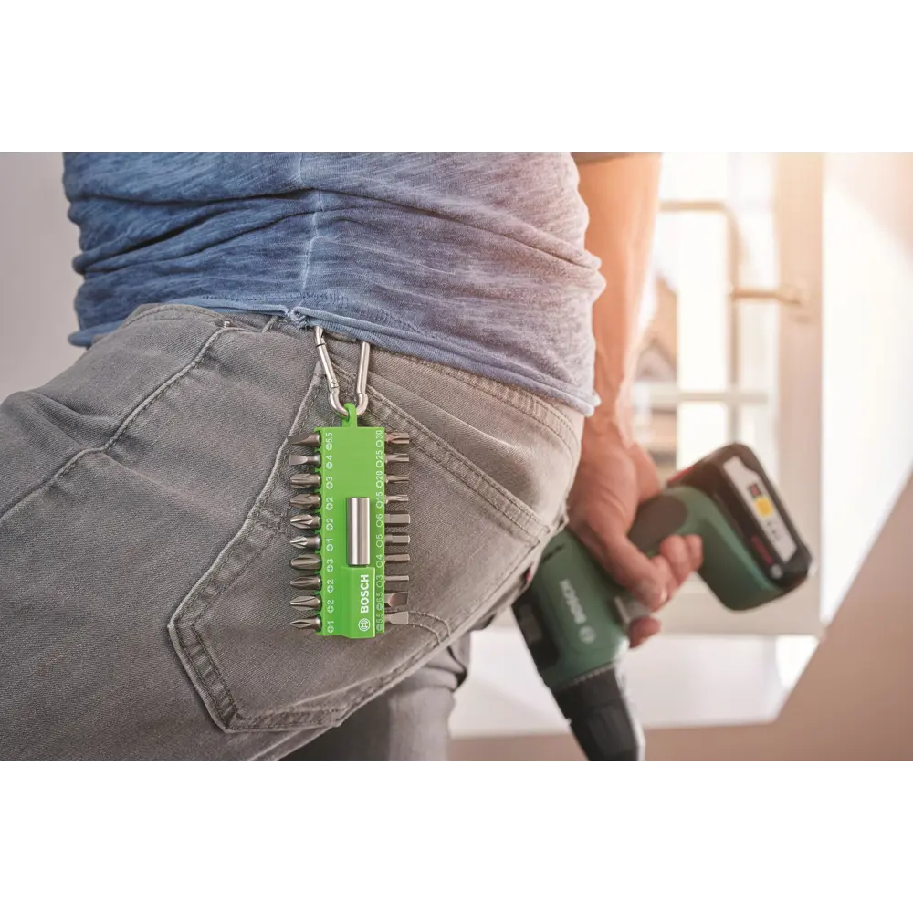 Набор бит Bosch 2607002823 с держателем и карабином, 20 шт BOSCH PROFESSIONAL STLM-2176843 - Вид №4