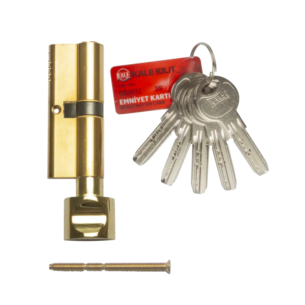 Цилиндр дверной Kale Kilit 164 OBS с ключом и вертушкой 84240416 STLM-0047414 - Вид №2