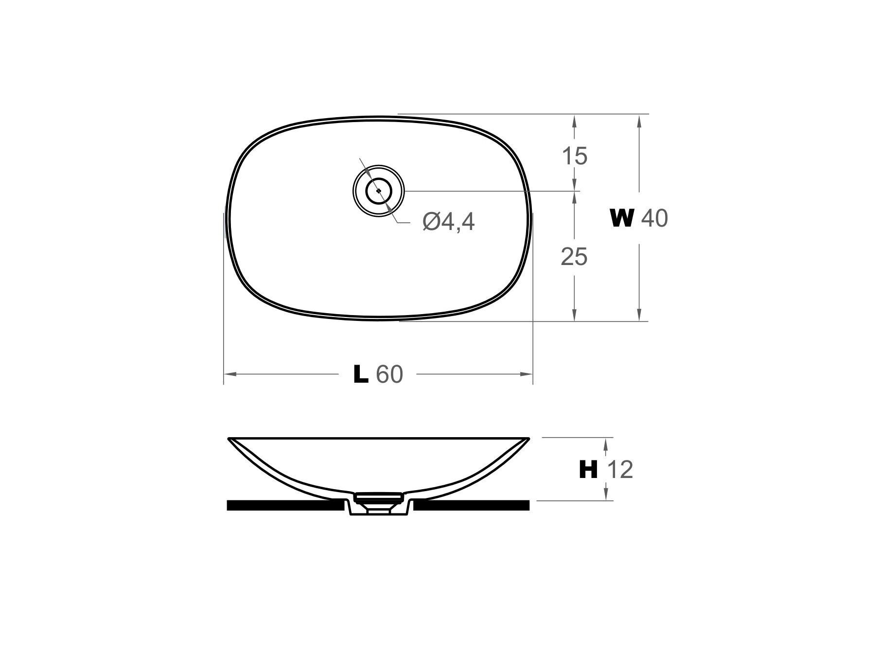 Прямоугольная столешница из твердой поверхности Inbani ARCH-00098957 - Вид №6