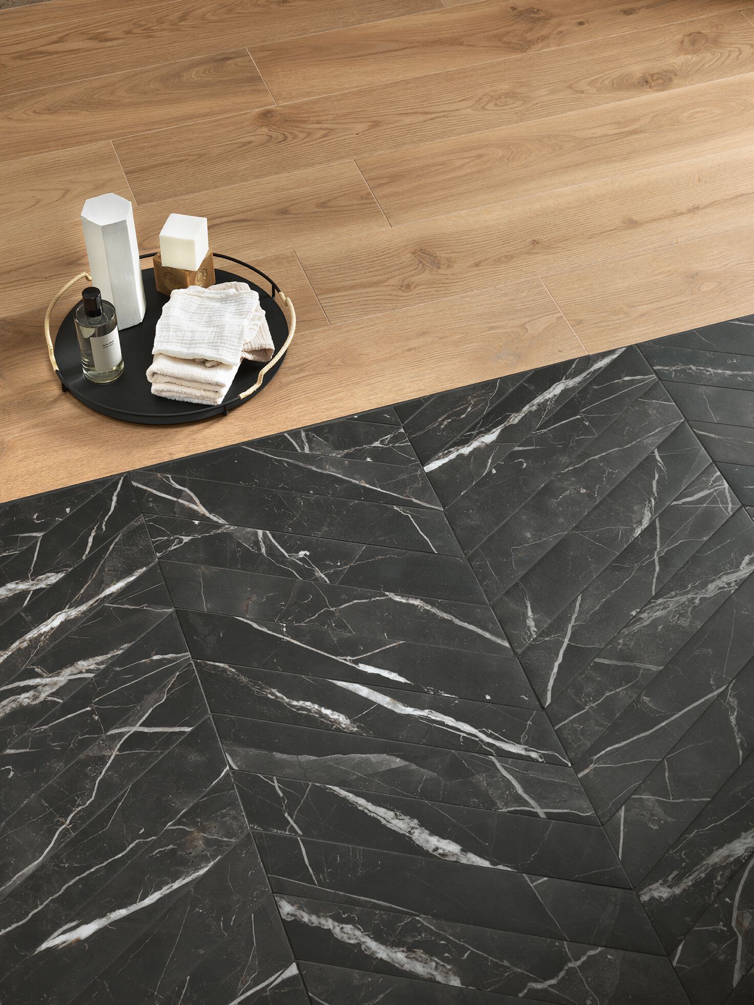 Пол / керамогранит с мраморным эффектом Marca Corona скульптурная ARCH-00115982 - Вид №3