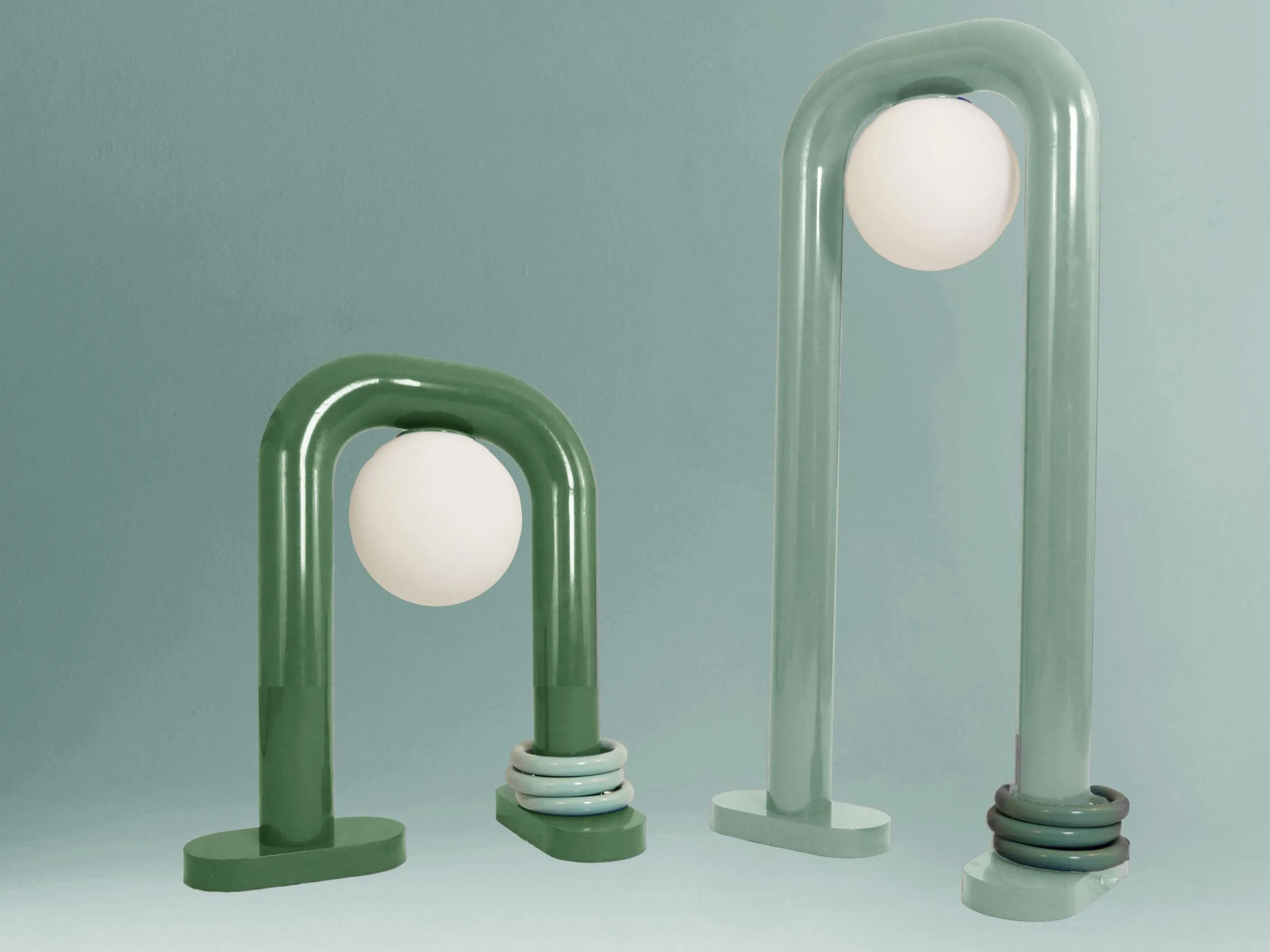 Пара металлических светодиодных торшеров DOVAIN STUDIO ARCH-00127803 - Вид №2