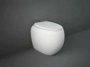 Приставной унитаз напольный Белый RAK Ceramics  Италия
