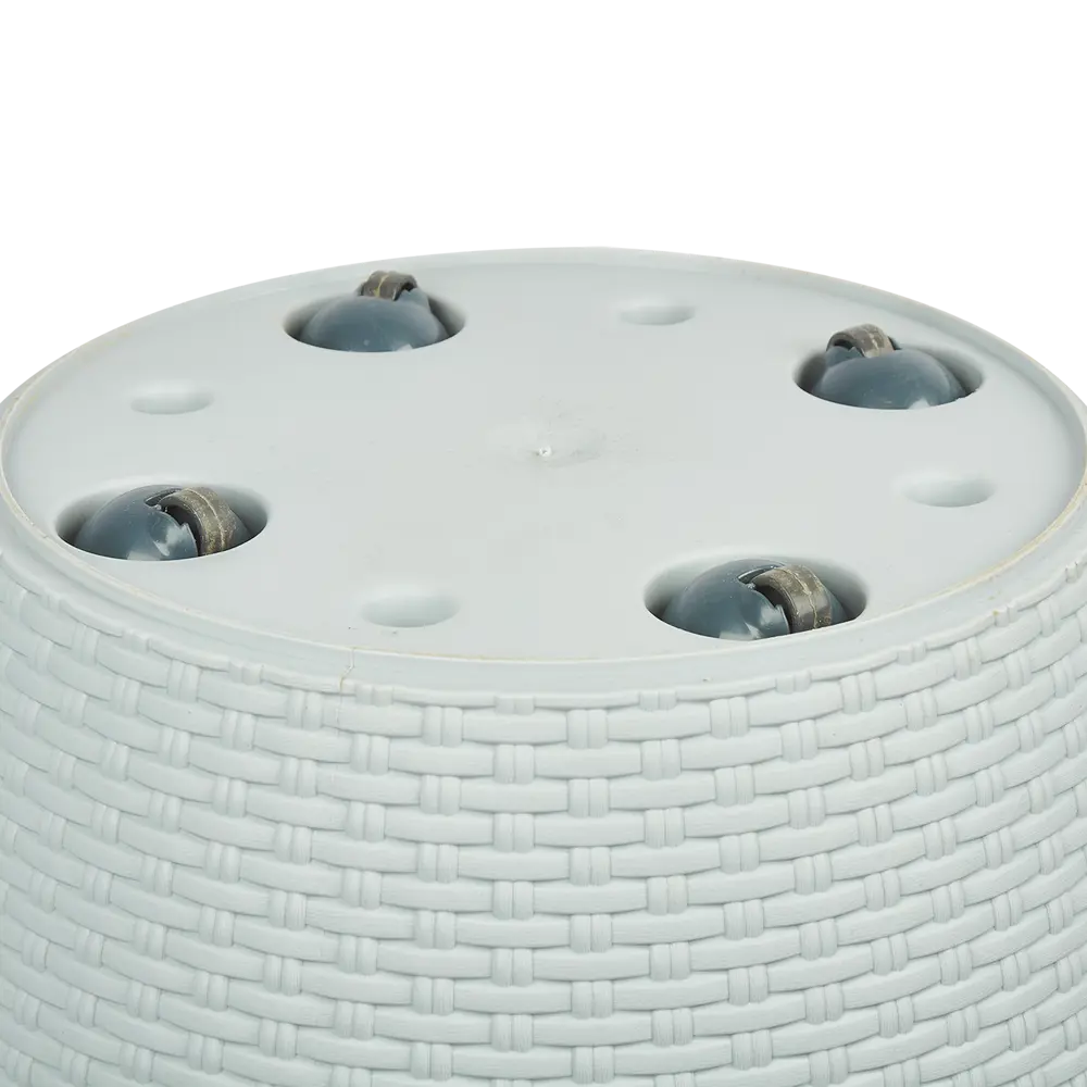 Кашпо Ingreen Rattan ø47 h47 см v27 л пластик утренний туман STLM-2191396 - Вид №2