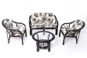 90639059 Садовая мебель для отдыха ротанг коричневый : стол диван 2 кресла T01-90A-T01-90B-T01-90C-TKPalmy Thunder STLM-0319976 VINOTTI