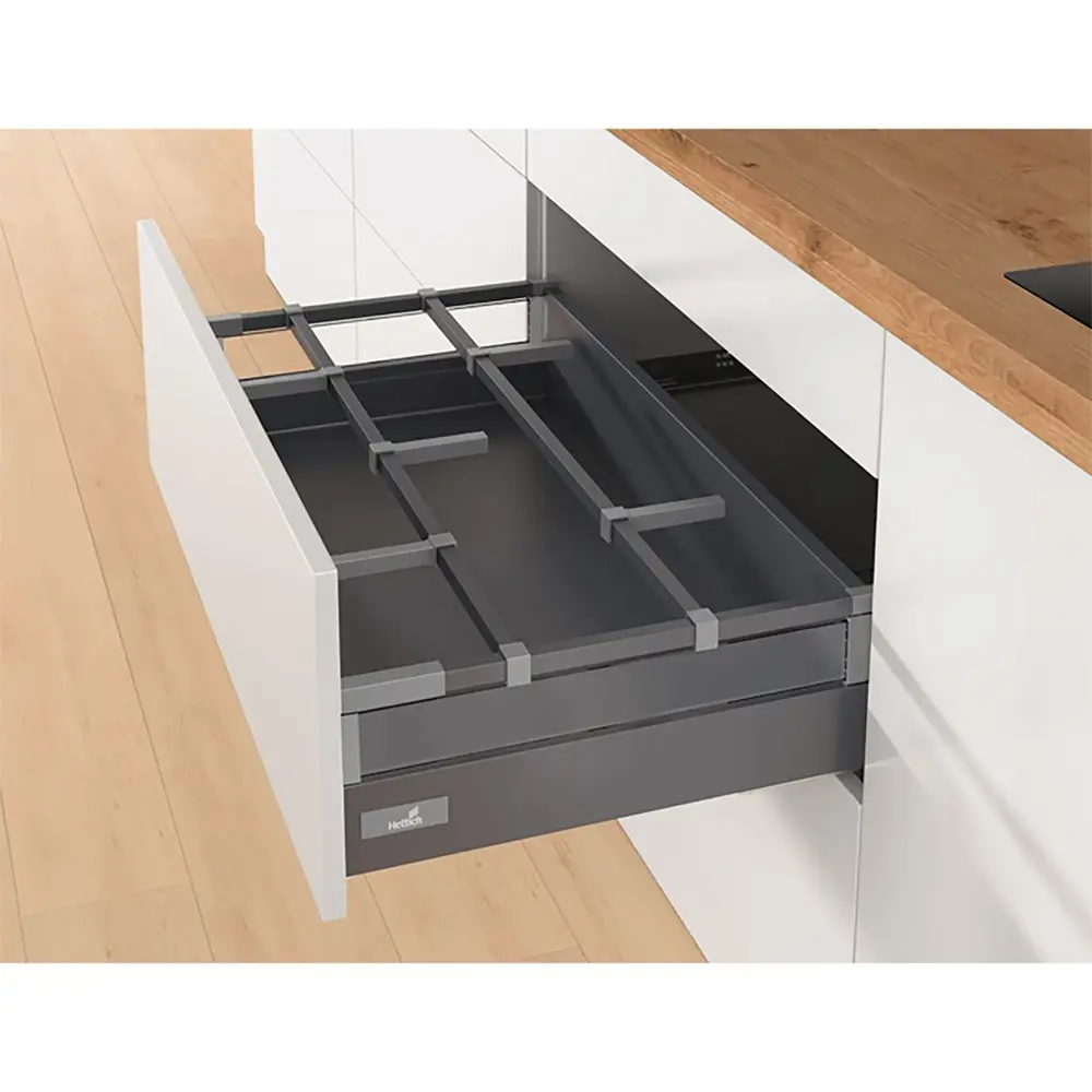 Разделитель для шкафа 3 шт Hettich OrgaStore 410 3.10x3.10x81 см сталь цвет антрацит