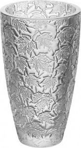 10558829 Lalique Ваза Foliage средняя Хрусталь
