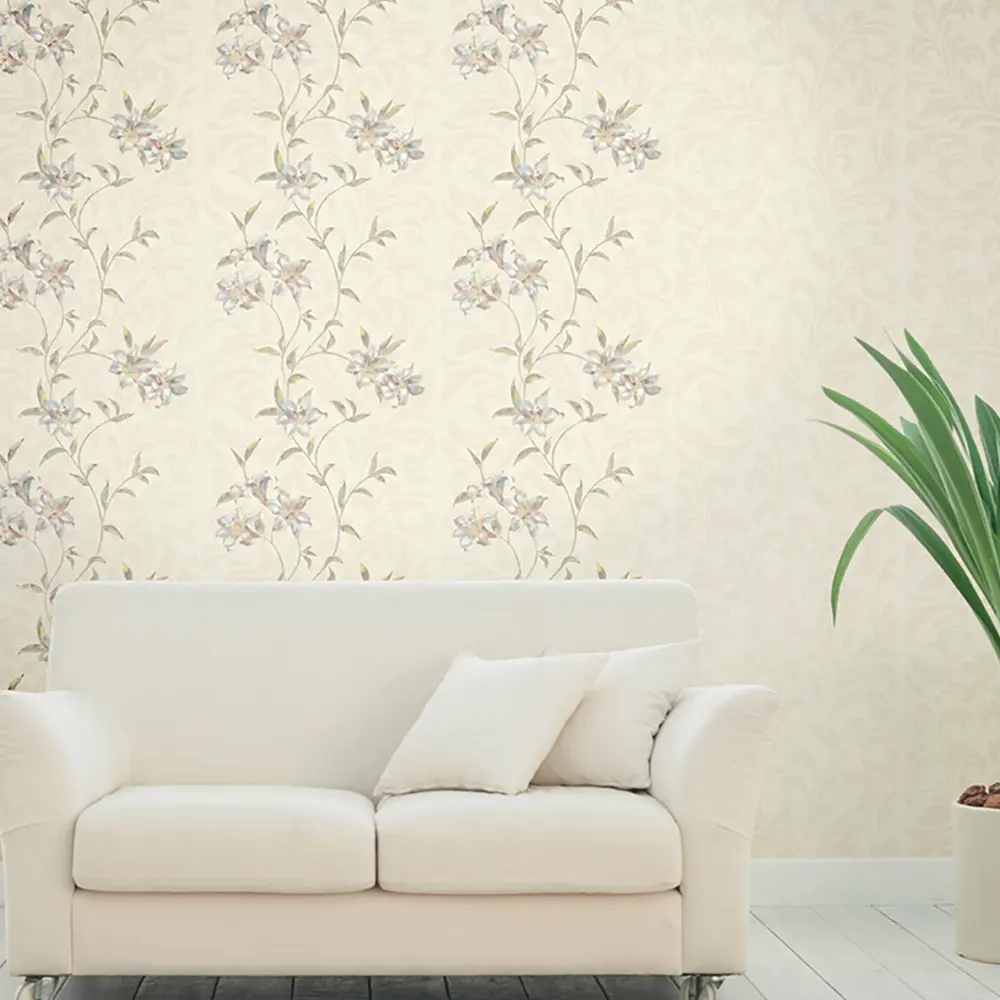 Обои бумажные Elysium Лилиана белые 0.53 м 27900 STLM-2063025 - Вид №3