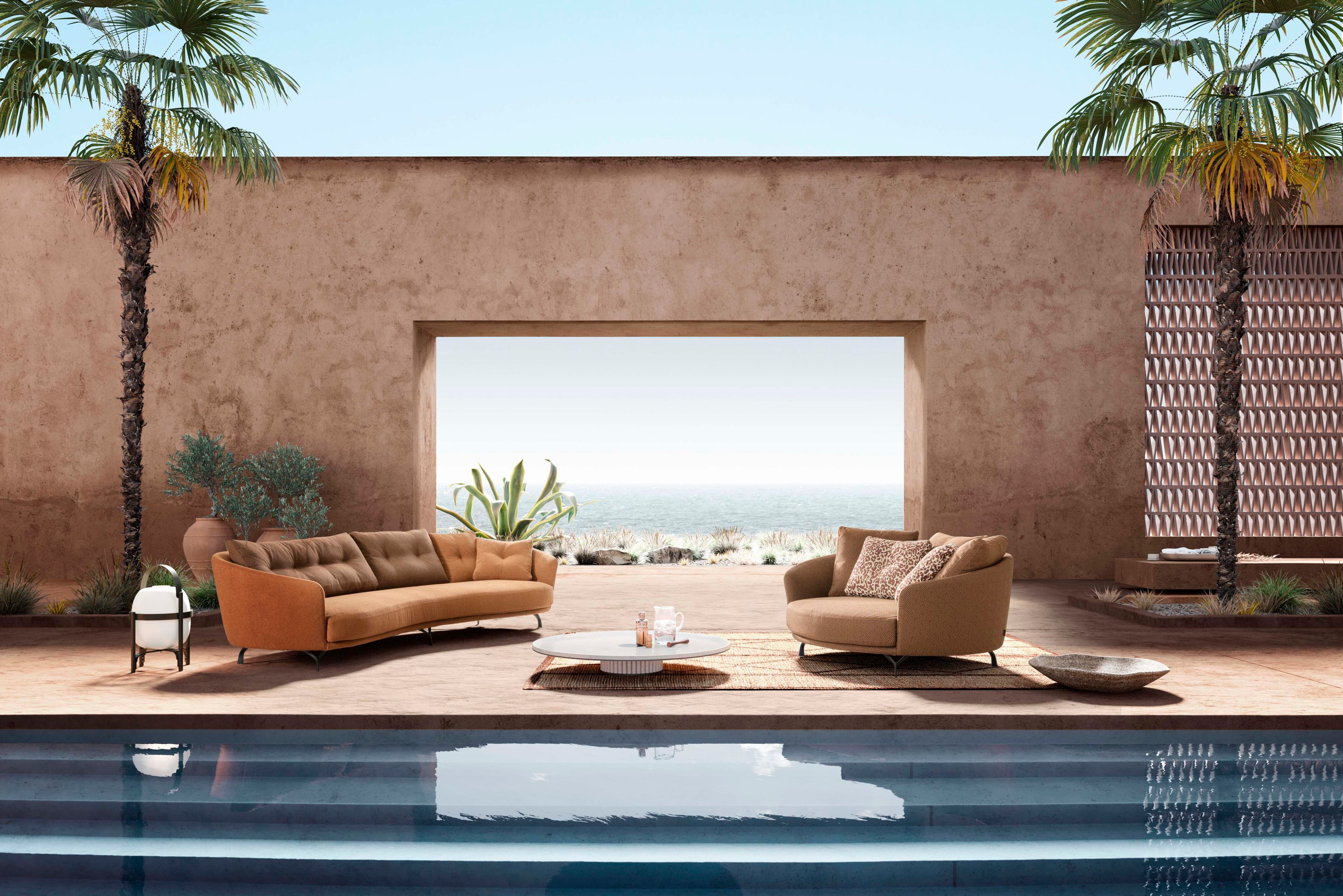 3-местный тканевый садовый диван VALENTINI Ethos ARCH-00110624 - Вид №1