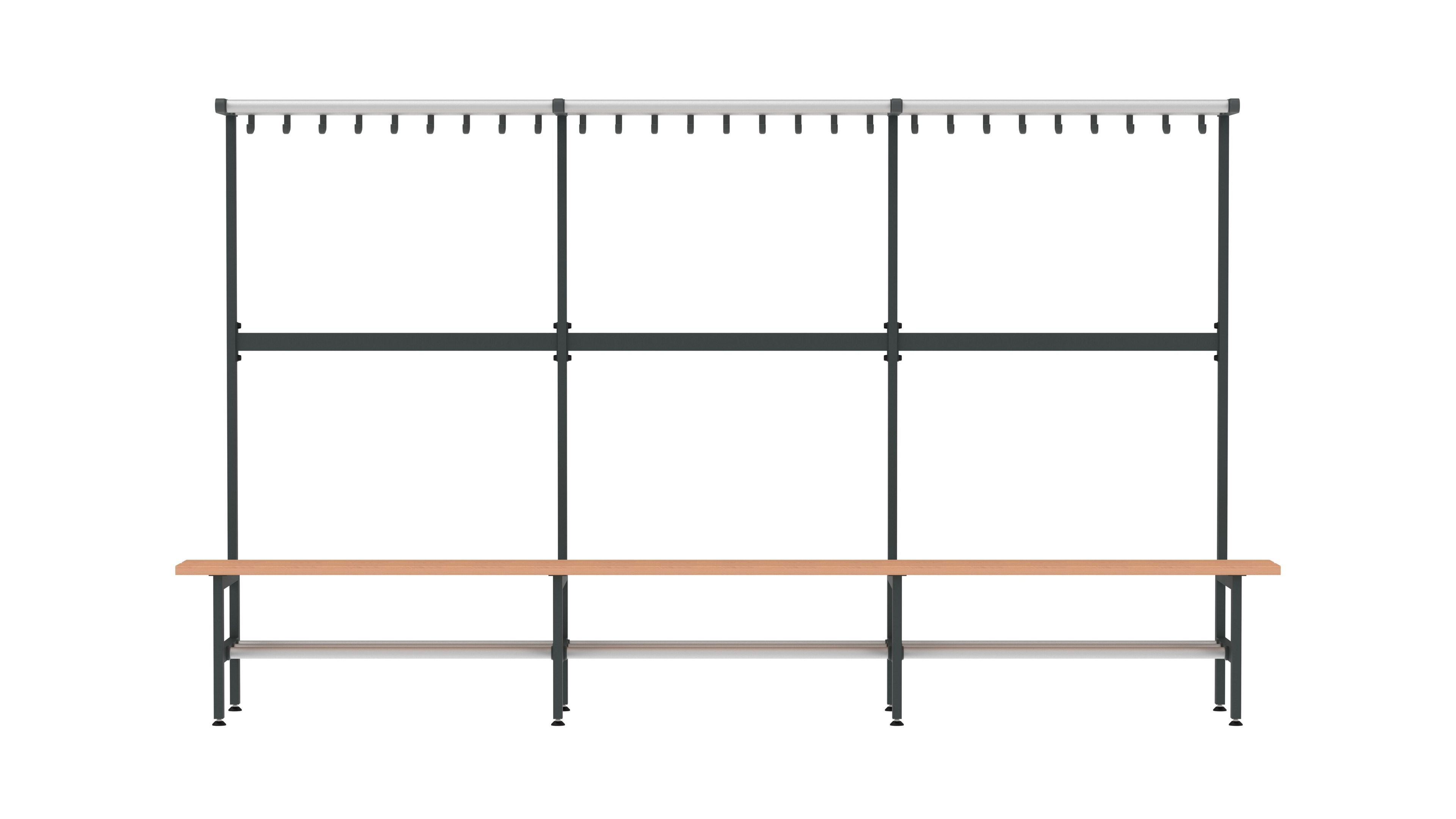 Стальная и деревянная скамейка для спортивных сооружений FUNCTIONALS Tertio ARCH-00085815 - Вид №16