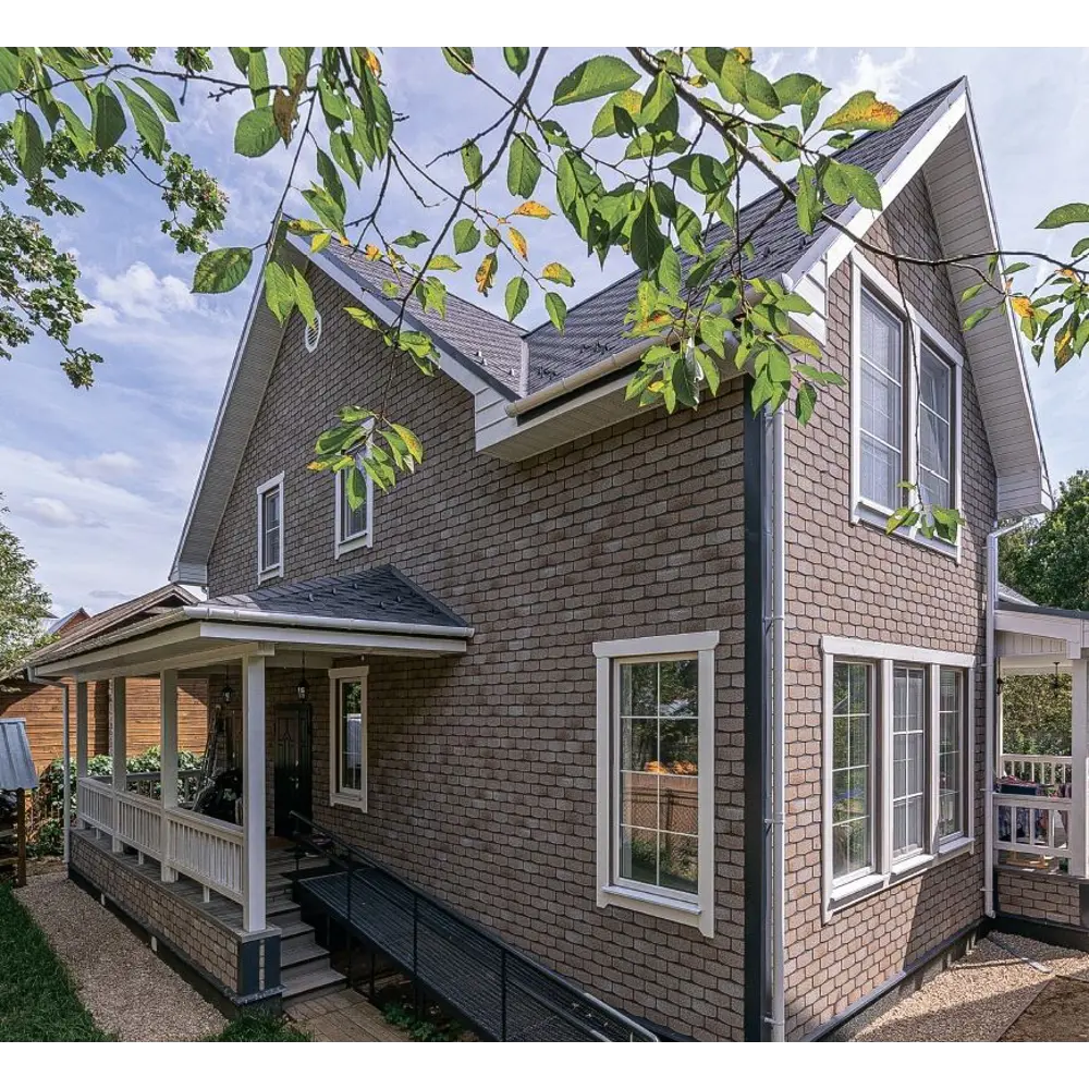 Фасадная плитка Hauberk 2.2 м² травертин ТЕХНОНИКОЛЬ STLM-2173578 - Вид №4