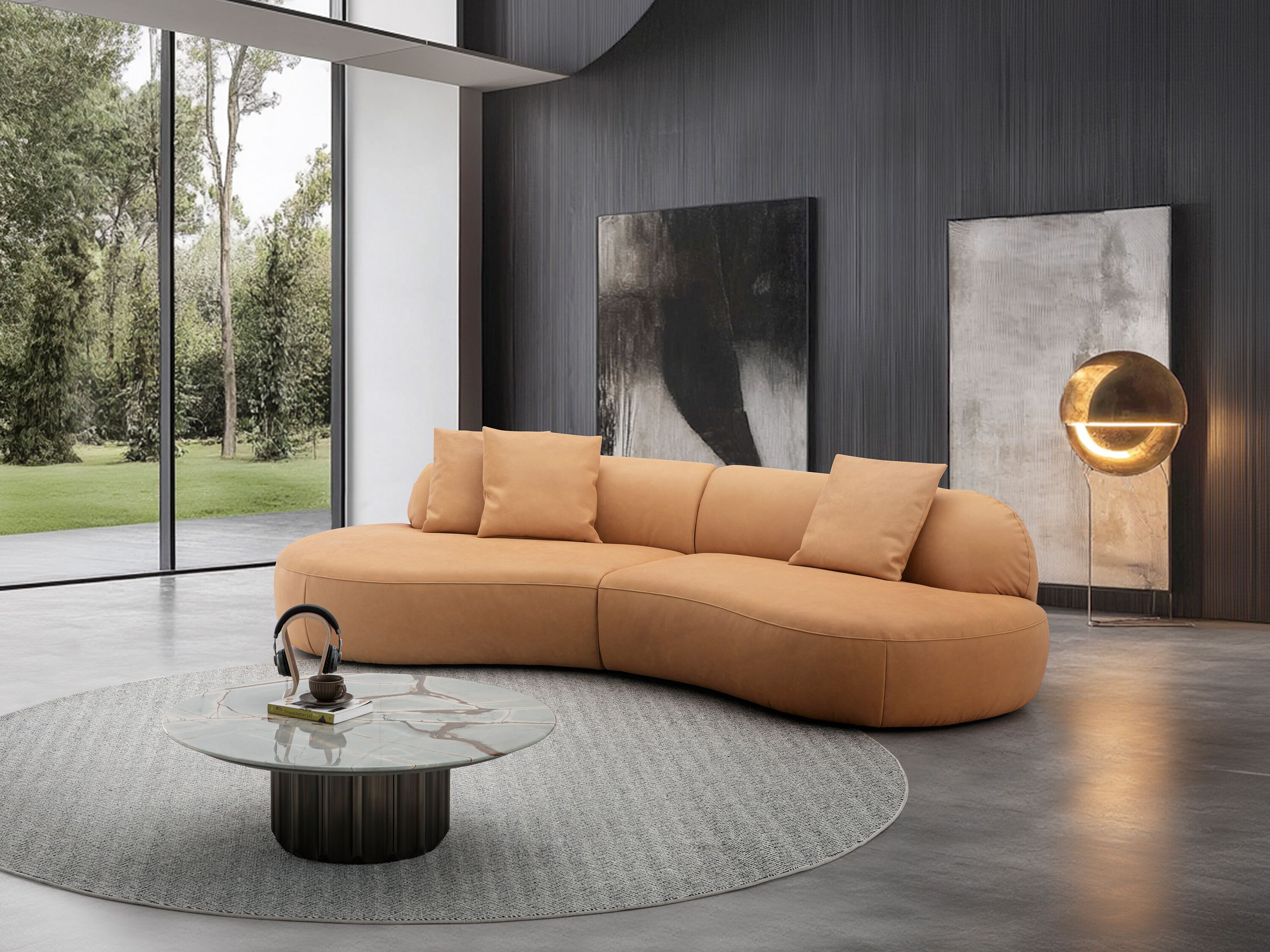 Кожаный модульный диван CAMPO DE' FIORI CHILI ARCH-00096814 - Вид №9