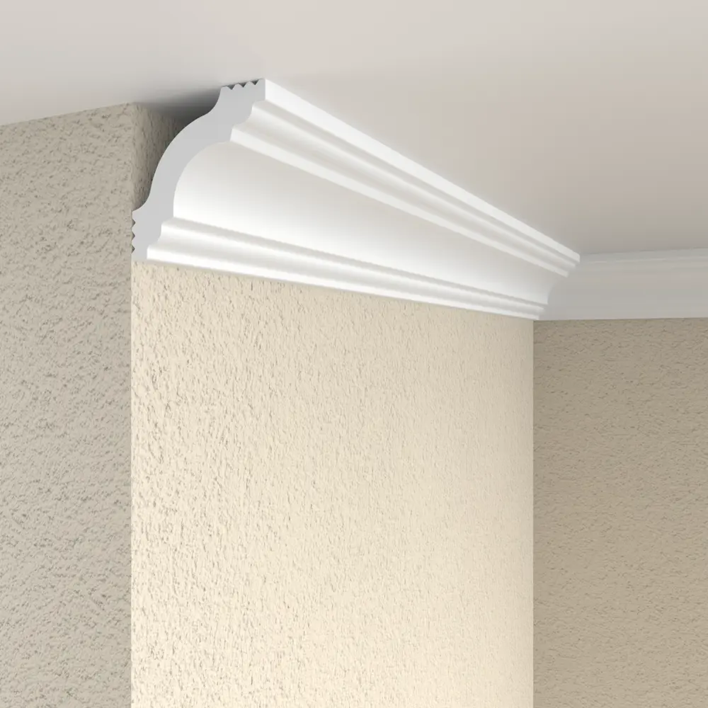 Плинтус потолочный экструдированный полистирол Format 05509Е белый 39x39x2000 мм STLM-2133416