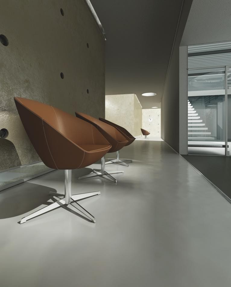 Ткань спиц поворотный стул с подлокотниками Cizeta ARCH-00136770 - Вид №2