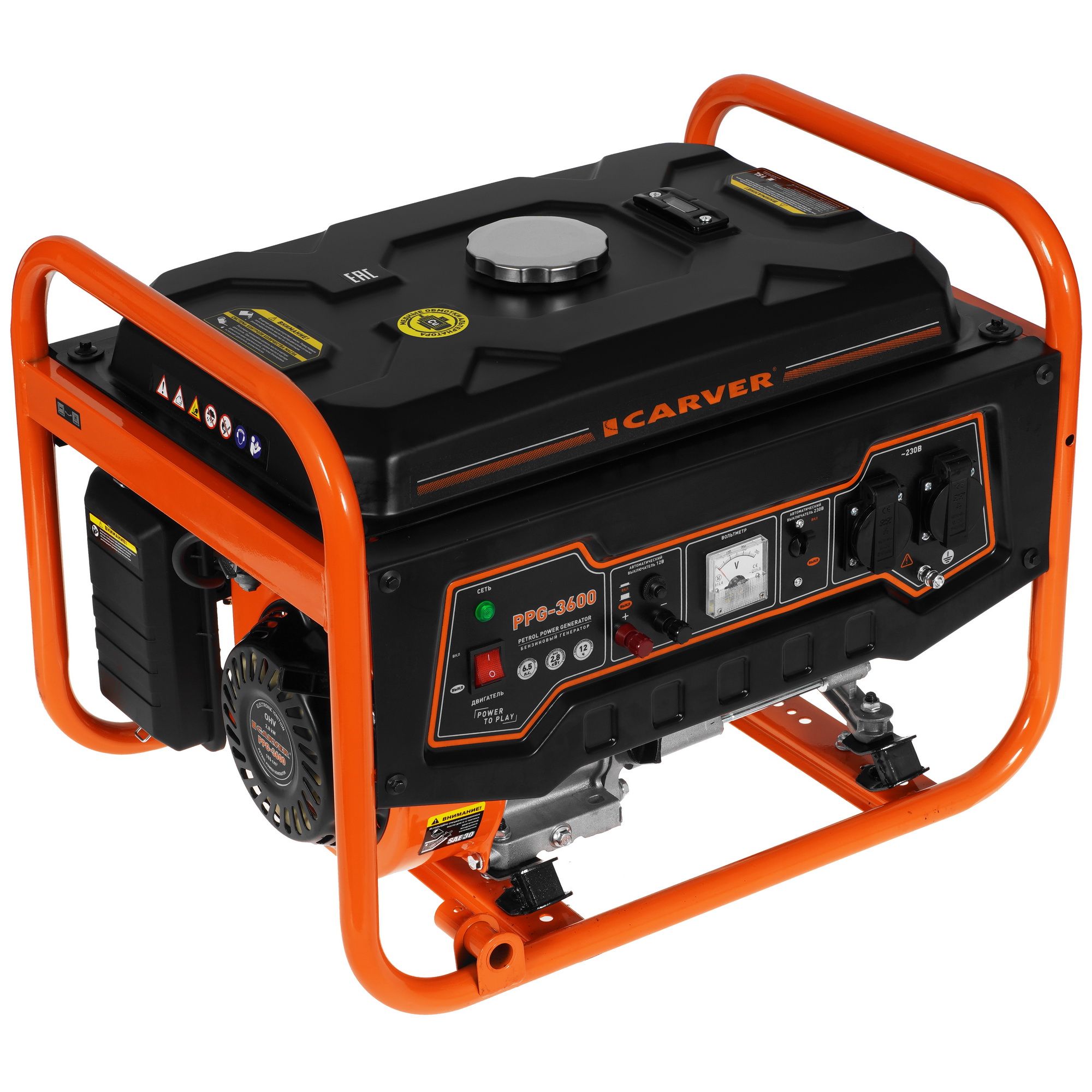 Электрогенератор   бензиновый Carver PPG-3600 1081877 STDN-0150036