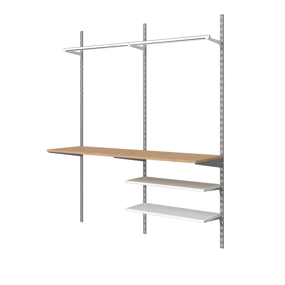 Кронштейн Spaceo 47 см для двурядной направляющей нагрузка до 55 кг цвет серый STLM-2078147 - Вид №4