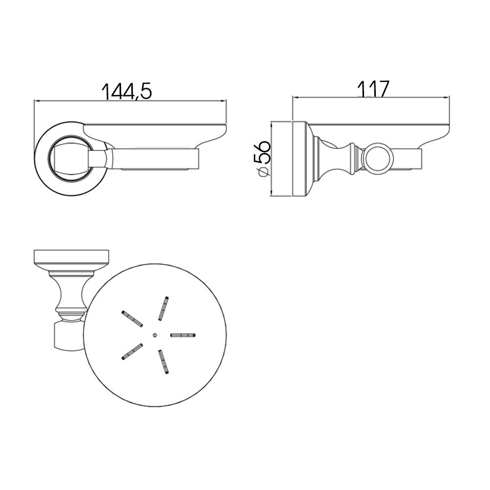 Мыльница Raiber RB52004 стеклянная RB52004 Santreyd  - Вид №2
