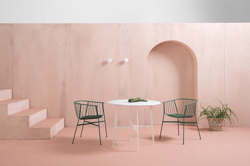 Мраморный круглый садовый стол SP01 ARCH-00071533 - Вид №4