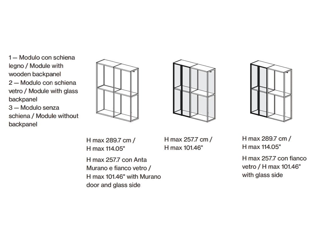 Металлическая секционная гардеробная Pianca TEATRO ARCH-00038354 - Вид №7