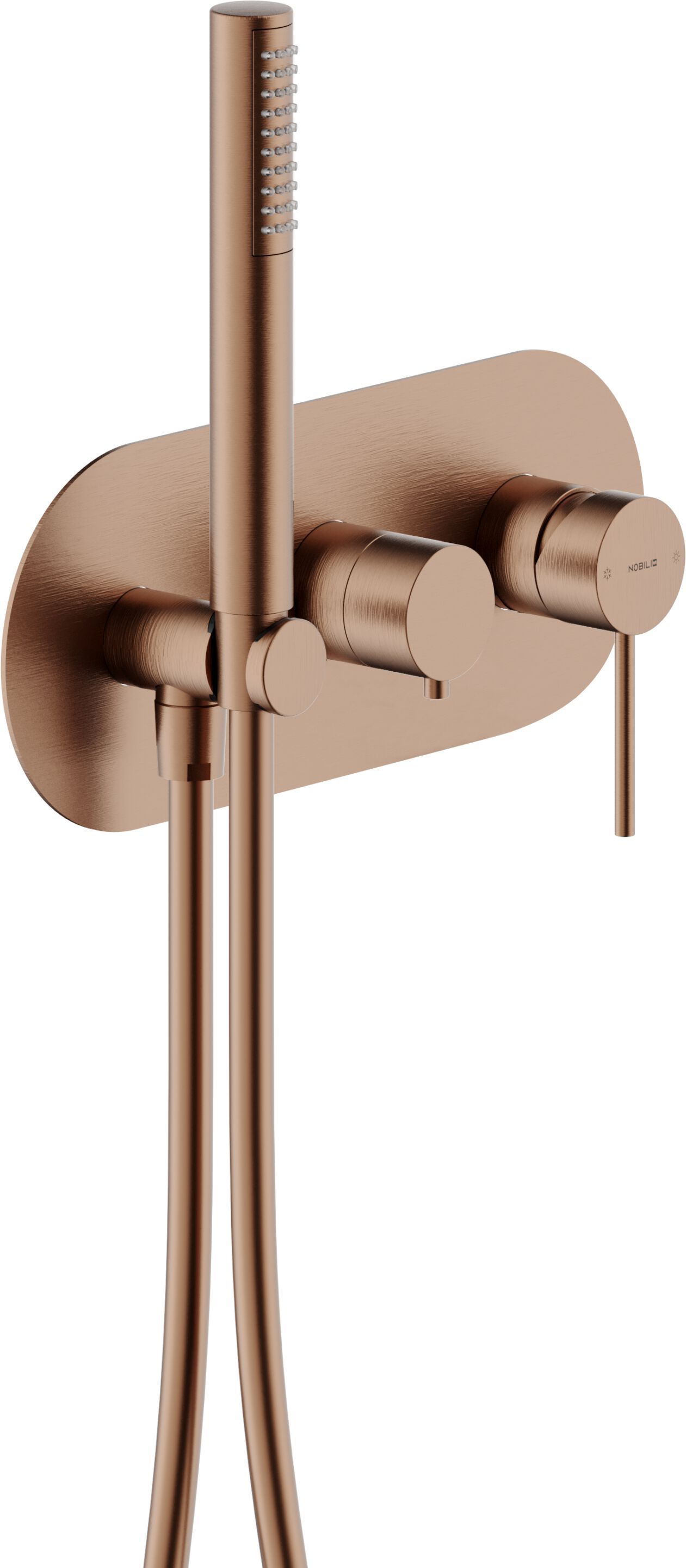 Однорычажный смеситель для душа с 3 отверстиями и ручным душем Nobili Velis ARCH-00153264 - Вид №12