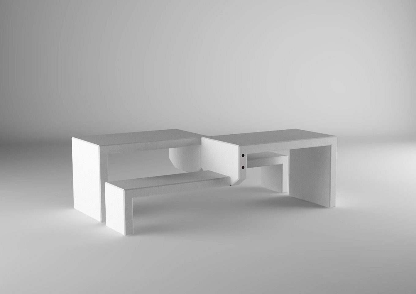 Реконструированный каменный стол для общественных мест Viscio Urban Design PANCA ARCH-00031773 - Вид №1