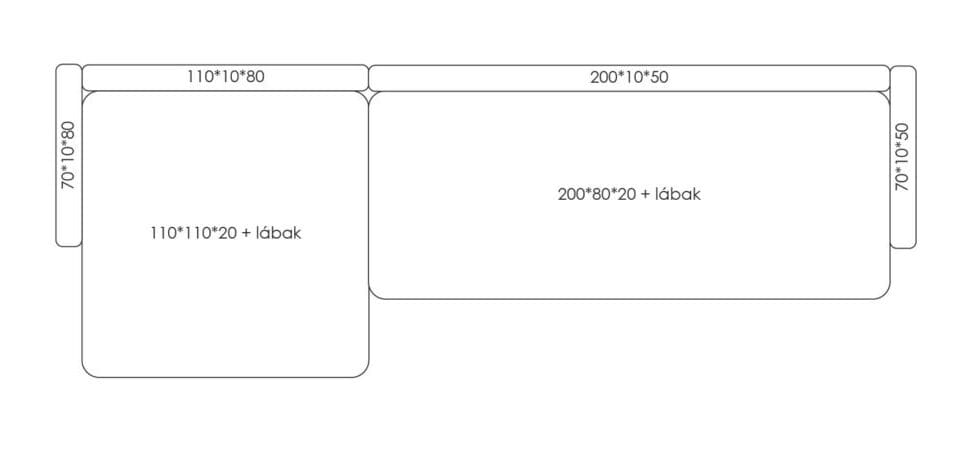 Тканевый диван с полуостровом HANNABI MODEL NO.09 ARCH-00065266 - Вид №2