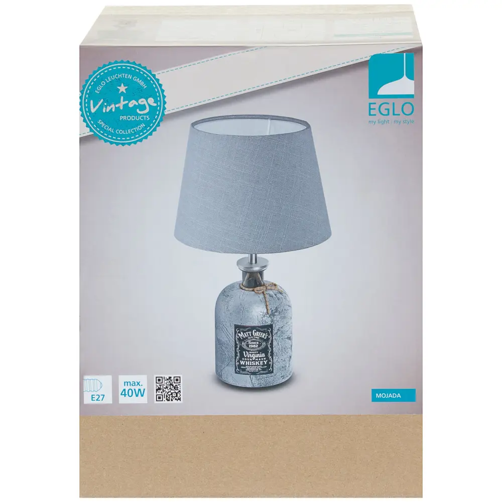 Настольная лампа Eglo «Mojada» 1хE27x40 Вт, цвет серебристый STLM-2182813 - Вид №1