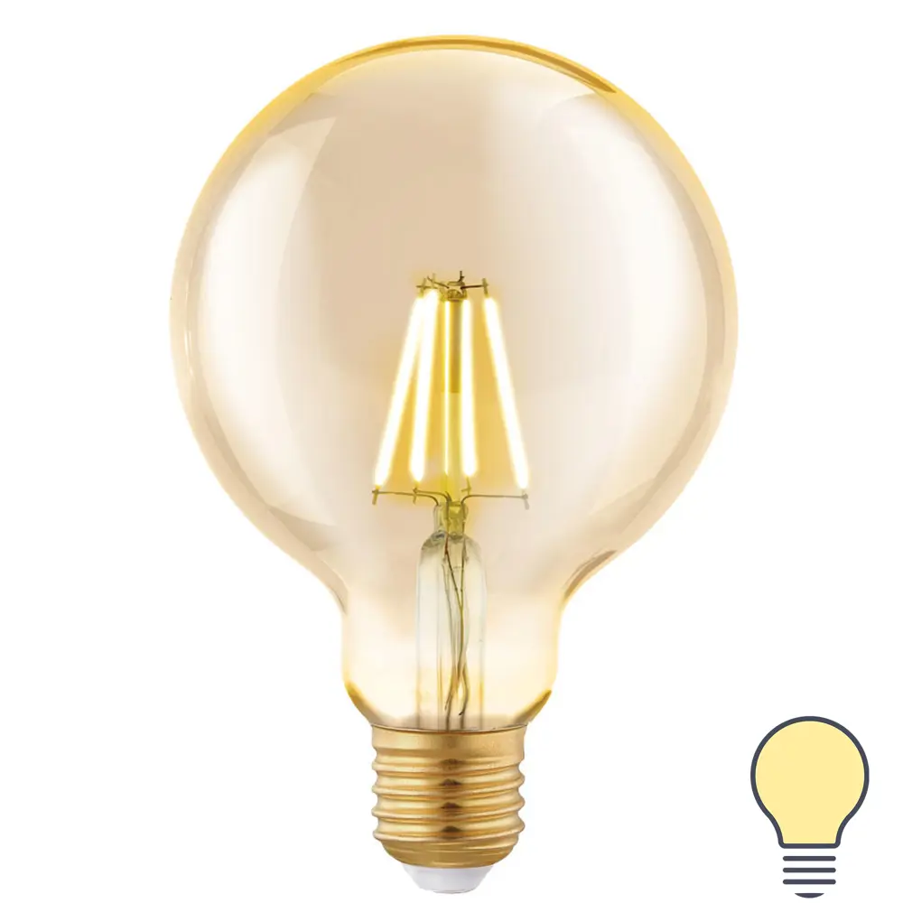 Лампа светодиодная E27 4 Вт 330 Лм свет янтарный Eglo STLM-2103720