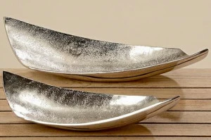 Декоративная тарелка металлическая Batley, 2 штуки FRATELLI BARRI ART 00-3886117 Серебро