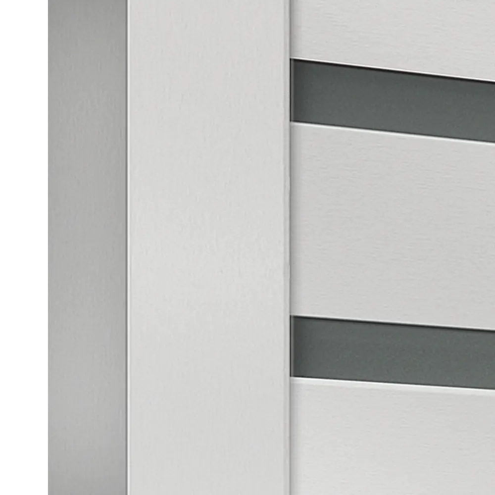 Дверь межкомнатная Linea 6 остекленная HardFlex ламинация цвет платина 80x200 см (с замком и петлями) 88110170 STLM-2144009 VELLDORIS  - Вид №3