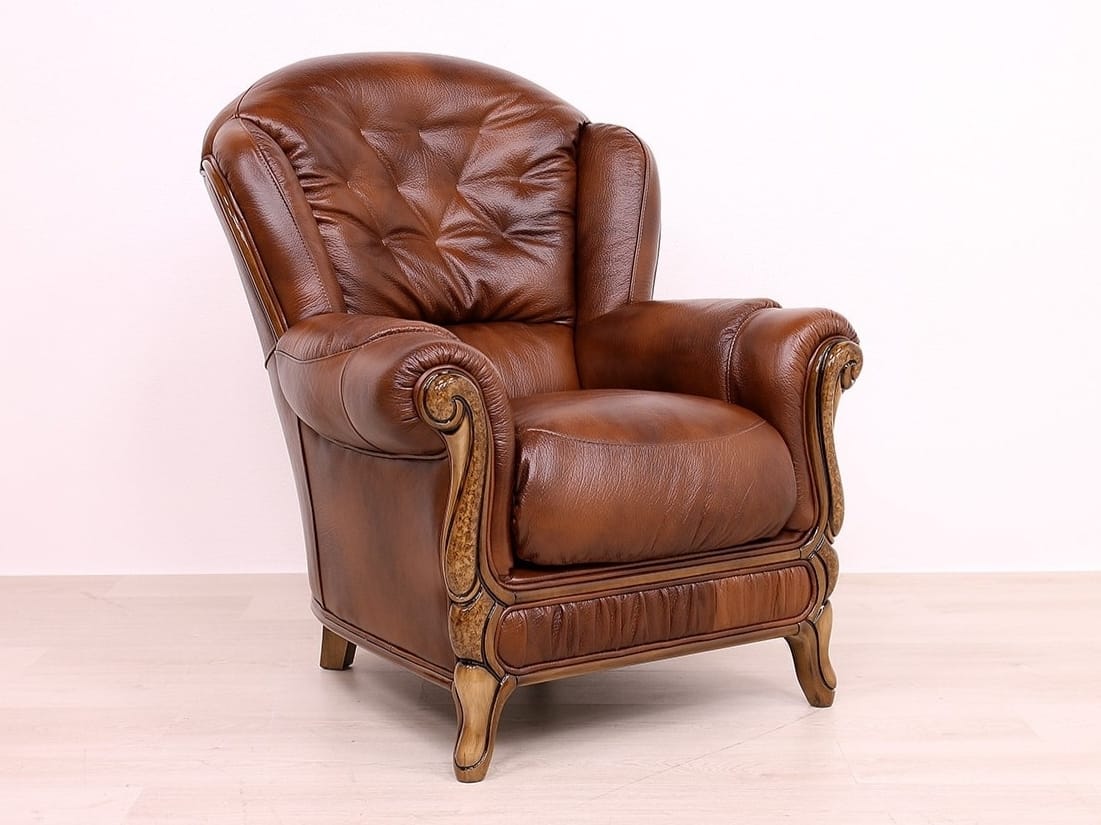 Кожаное кресло с подлокотниками VAMA Карл Великий ARCH-00121563 - Вид №1