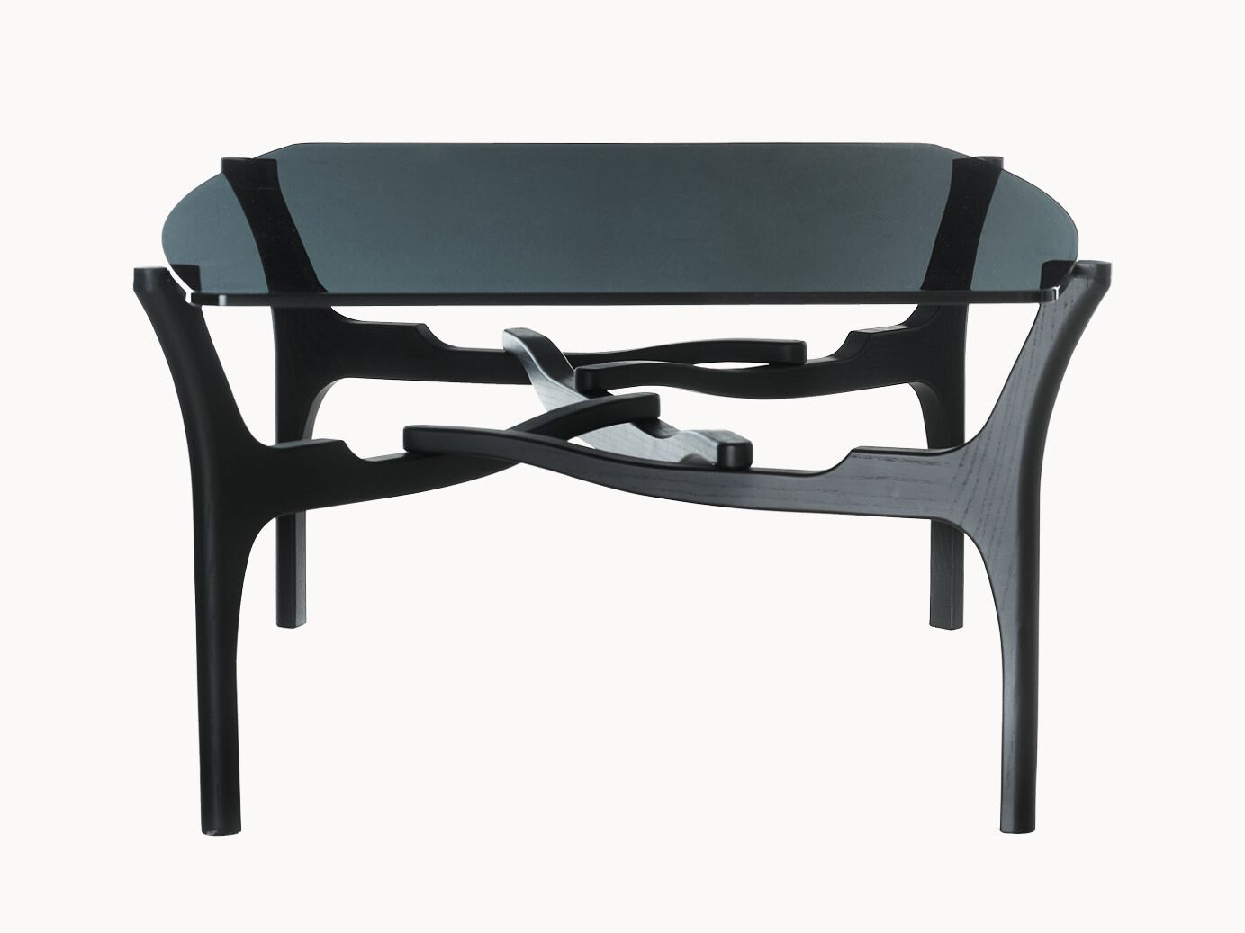 Деревянный и стеклянный журнальный столик / стол BD Barcelona Гаулино ARCH-00116179 - Вид №1