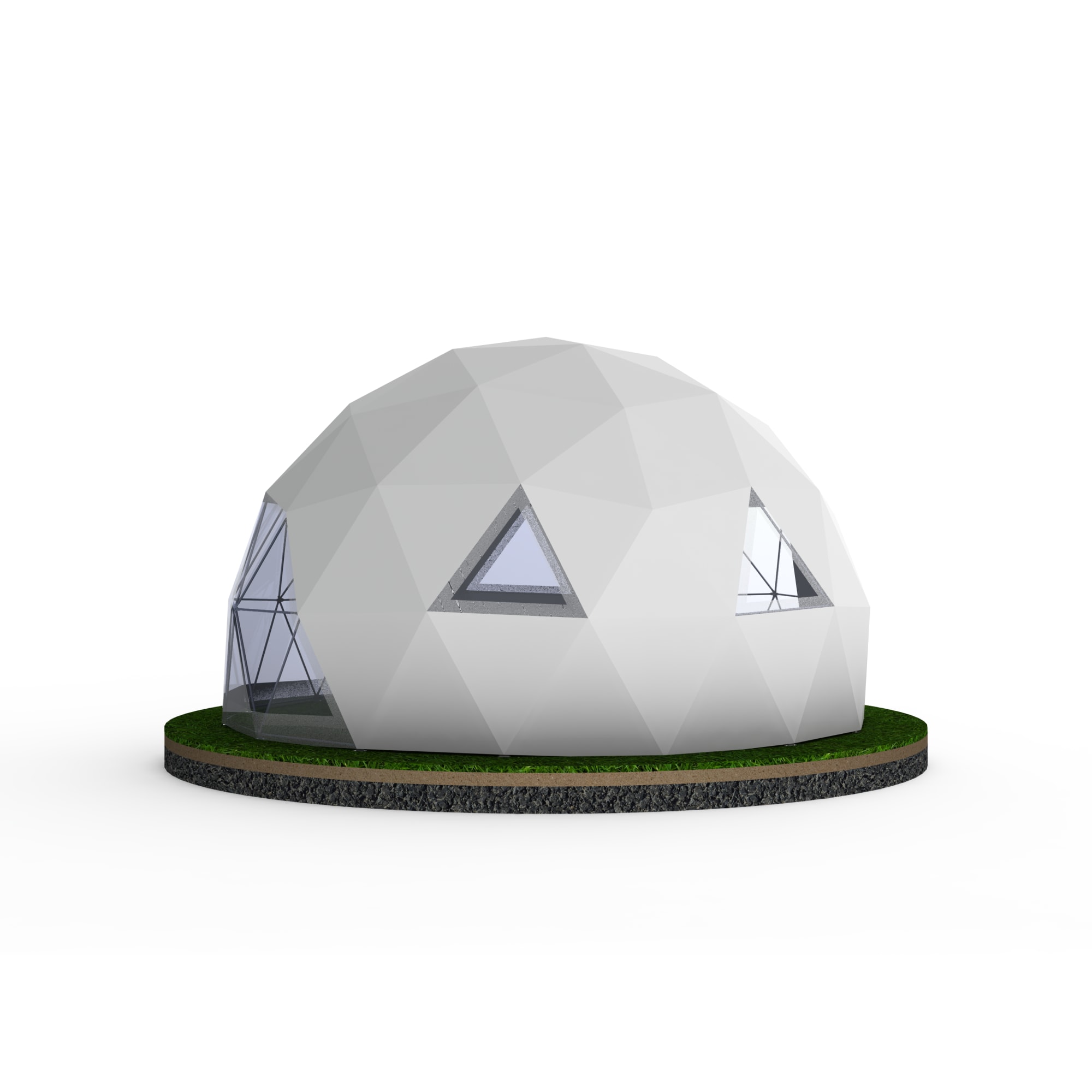 87054823 Павильон "Геокупол" ø6 м сталь/ПВХ белый Santreyd  - Вид №2