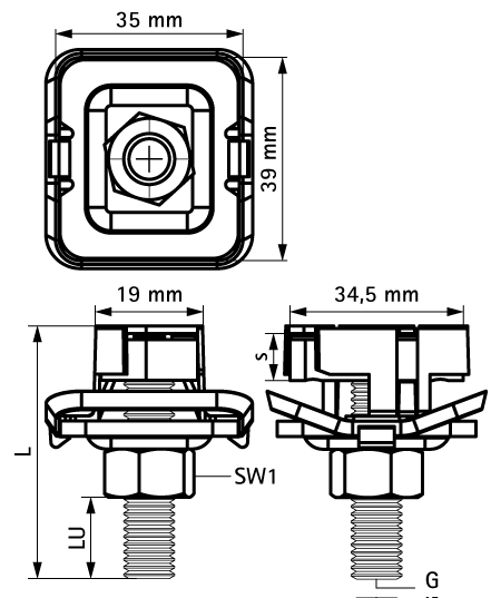 652785204 Монтажные профиля BIS RapidStrut® Болты быстрого монтажа G2 (BUP1000) монтаж в профиле Strut WALRAVEN  - Вид №1